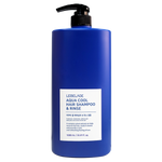 LEBELAGE Aqua Cool Hair Shampoo and Rinse 2-in-1 Large Capacity 1000ml Cooling Menthol Scalp Care for Sensitive Skin _ Made in Korea